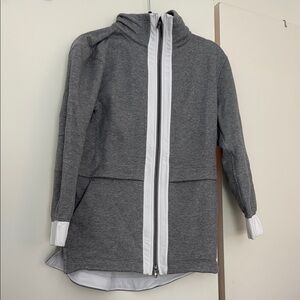 Lululemon Gray Zip Up Long Jacket